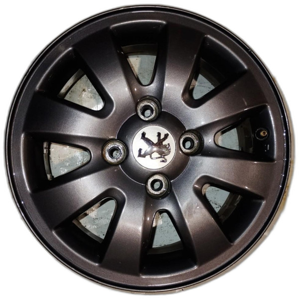 RODA LIGA LEVE ARO 15 4 FUROS CINZA NETUNO PEUGEOT 207
