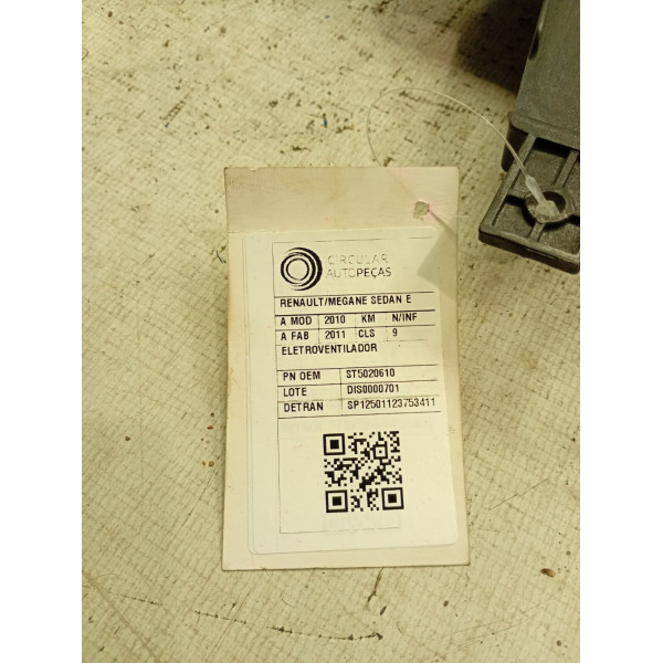 ELETROVENTILADOR RENAULT MEGANE SEDAN EXP HI-FLEX 1.6 10/11