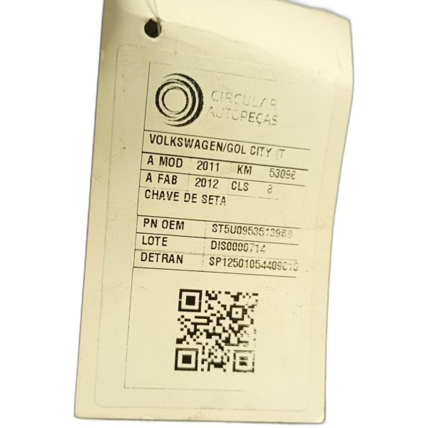 ALAVANCA COM CHAVE DE SETA VOLKSWAGEN GOL CITY TRND 1.0 11/12