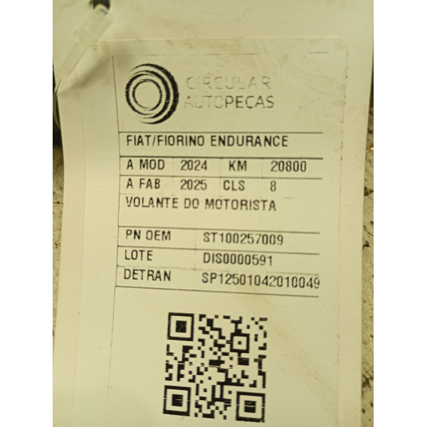 VOLANTE DO MOTORISTA FIAT FIORINO ENDURANCE 1.3 FLEX 24/25