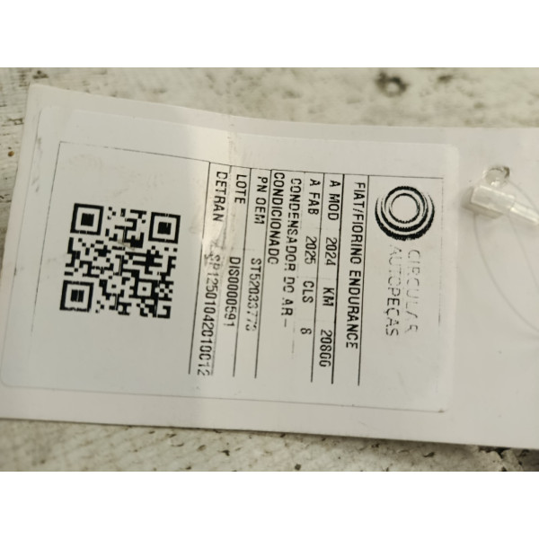 CONDENSADOR AR-CONDICIONADO FIAT FIORINO ENDURANCE 1.3 24/25