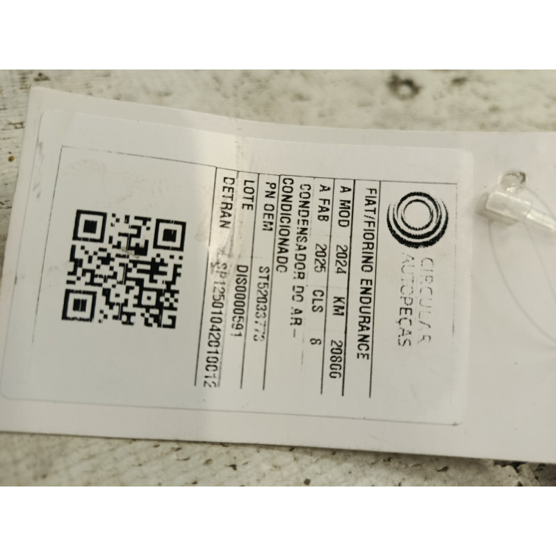 CONDENSADOR AR-CONDICIONADO FIAT FIORINO ENDURANCE 1.3 24/25