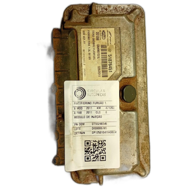 MÓDULO DE INJEÇÃO FIAT FIORINO FURG. 1.3 F.FLEX 2011/2011
