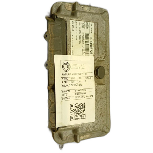 MÓDULO DE INJEÇÃO FIAT UNO MILLE WAY 1.0 F.FLEX 2010/2011