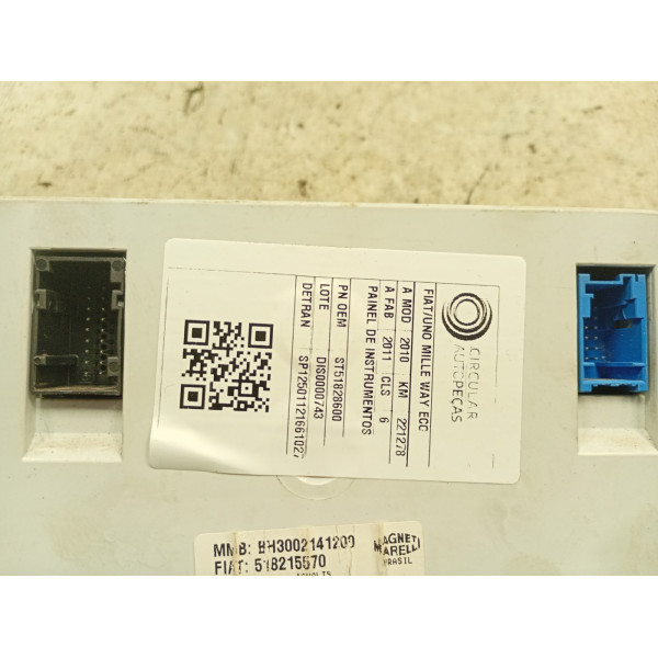 PAINEL DE INSTRUMENTOS FIAT UNO MILLE WAY 1.0 F.FLEX 10/11