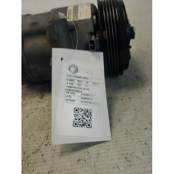 COMPRESSOR DO AR-CONDICIONADO FIAT CRONOS DRIVE 1.3 8V 2023