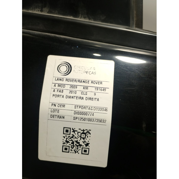 PORTA D D LAND ROVER RANGE ROVER SPORT SE 3.6 DIES 2009/2010