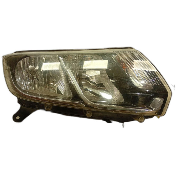 Farol Direito Sandero 15/20 Logan 2014 a 2020 Friso Cromado