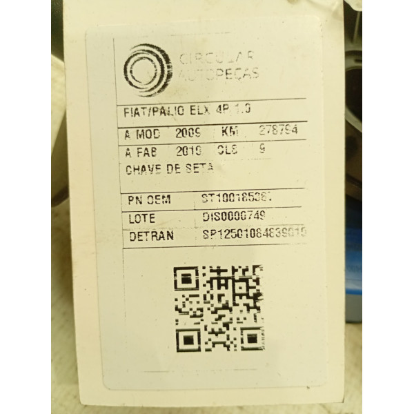 CHAVE DE SETA FIAT PALIO ELX 1.0 FIRE FLEX 8V 4P 2009/10