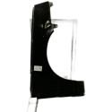 Paralama Direito Preto Fiat Uno Fiorino 2005 2006 a 2013