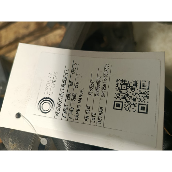 Caixa Cambio 207 208 307 C3 C4 Partner Hoggar 1.6 06/ Manual