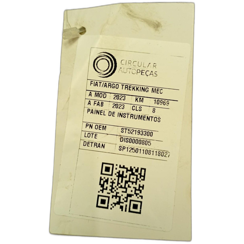 PAINEL DE INSTRUMENTOS FIAT ARGO TREKKING 1.3 8V FLEX 2023