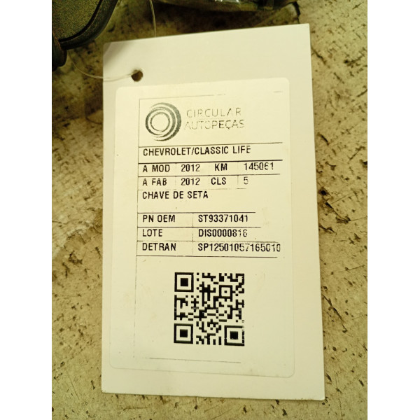 CHAVE DE SETA CHEVROLET CLASSIC LIFE/LS 1.0 VHC FLEXP. 2012