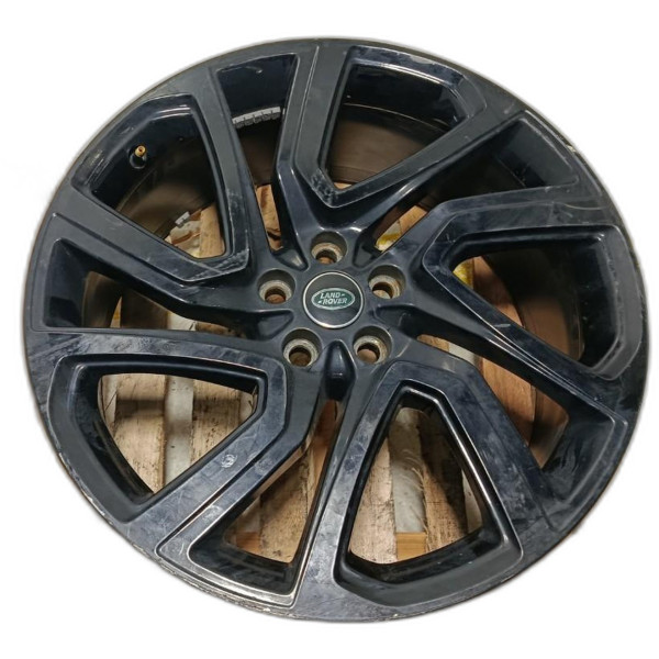 RODA LIGA LEVE ARO 19 5 FUROS PRETO BRILHANTE RANGE ROVER