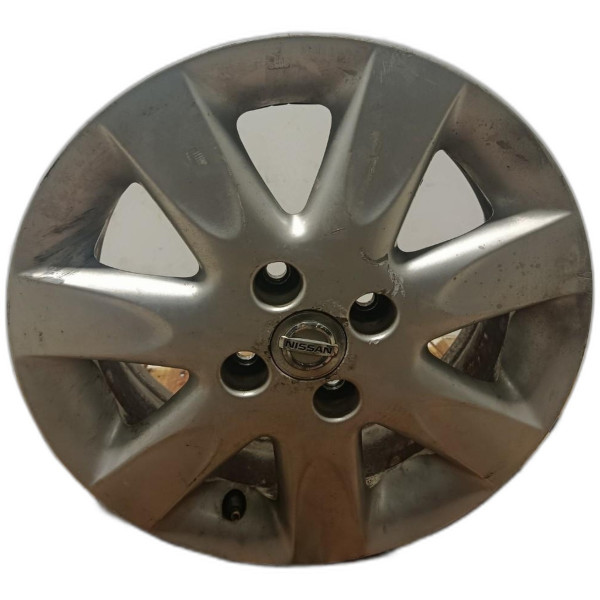 RODA LIGA LEVE ARO 15 PRATA 7 FUROS NISSAN MARCH