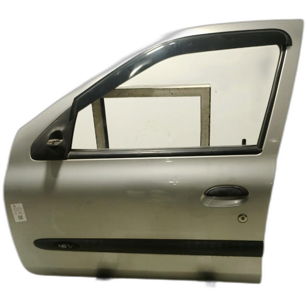 PORTA DIANTEIRA ESQUERDA PRATA RENAULT CLIO CAMPUS 2009/2010