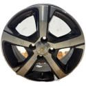 RODA LIGA LEVE ARO 15 PRATA/PRETO 5 FUROS CHEVROLET ONIX 
