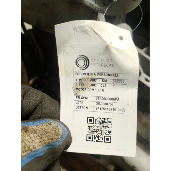 MOTOR COMPLETO FORD FIESTA PERSONNALITÉ 1.0 8V 66CV 02/03