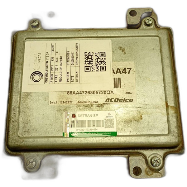 MÓDULO DE INJEÇÃO CHEVROLET SPIN LTZ 1.8 8V FLEX AUT 2013/14