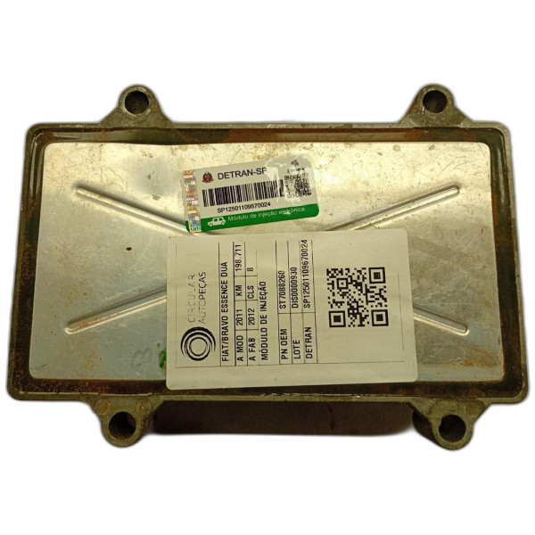 MÓDULO DE INJEÇÃO FIAT BRAVO ESSENCE DUALOGIC 1.8 2011/2012