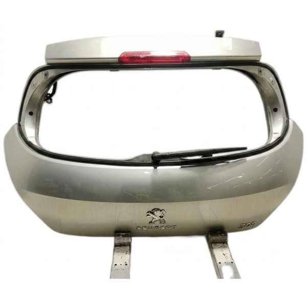 TAMPA TRASEIRA PRATA PEUGEOT 308 ALLURE 2013/2013