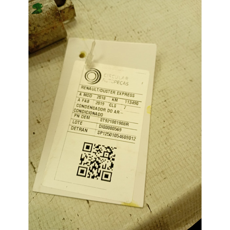 CONDENSADOR AR-COND. RENAULT  DUSTER EXPRESSION 1.6 18/19