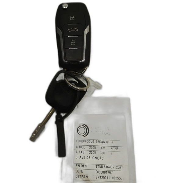 CHAVE DE IGNIÇÃO FORD FOCUS SEDAN GHIA 2.0 16V MEC 2005