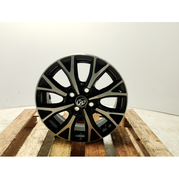 RODA LIGA LEVE ARO 15 4 FUROS DIAMANTADA TOYOTA ETIOS