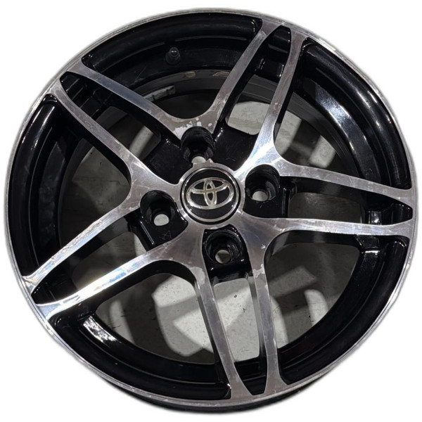 RODA LIGA LEVE ARO 15 4 FUROS DIAMANTADA TOYOTA ETIOS
