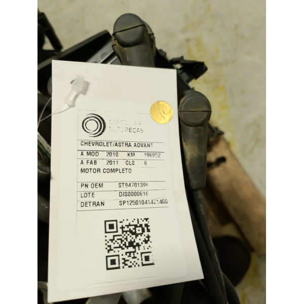 MOTOR COMPLETO CHEVROLET ASTRA ADVANTAGE 2.0 2010/2011