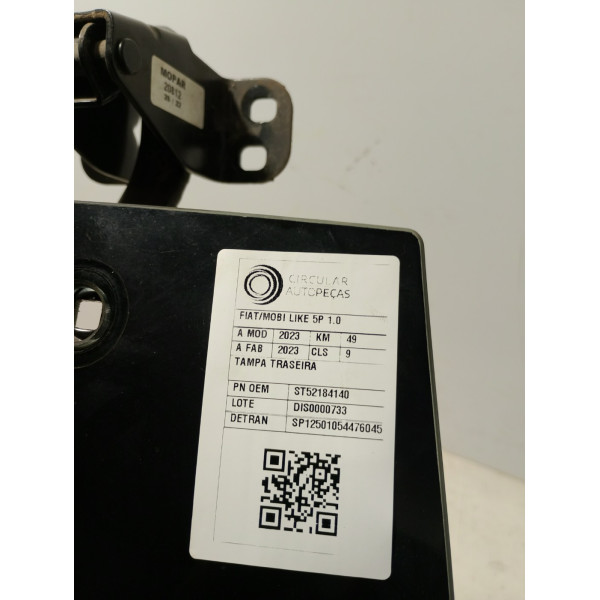 TAMPA TRASEIRA FIAT MOBI LIKE 1.0 FIRE FLEX 2023